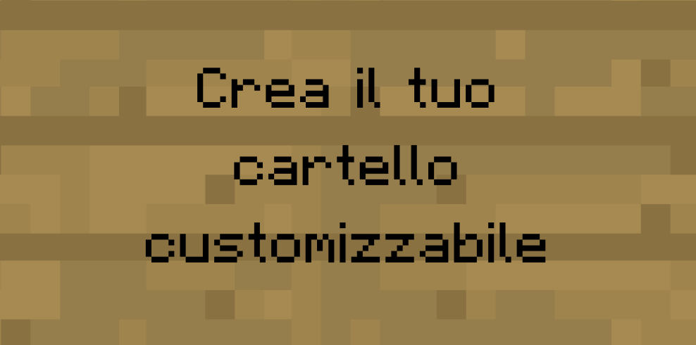 Cartello Personalizzabile