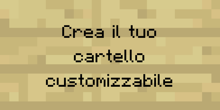 Cartello Personalizzabile