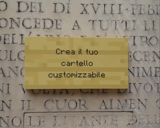 Cartello Personalizzabile
